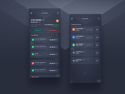 Crypto balance bitcoin crypto currency crypto exchange crypto wallet ethereum finance app mobile app design transactions ui user experience ux