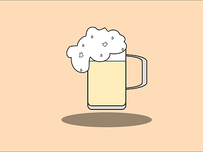 Glass of Beer Illustration