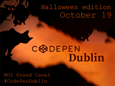 Codepen Dublin Halloween codepen meetup twitter