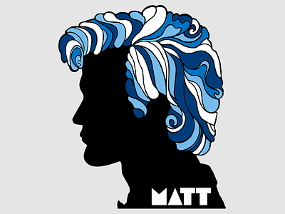 Matt bob dylan doctor who illustration matt smith milton glaser pastiche portrait poster silhouette tardis vector whovian