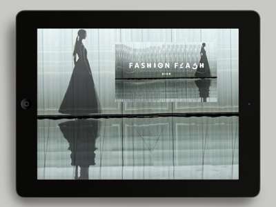 Dior animation flash ipad app motion graphics