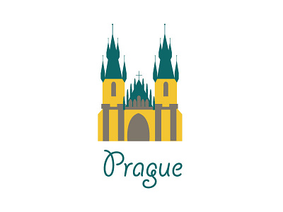 Prague Logo Design adobe city colors creativemind graphic illustration illustrator logo prague vector