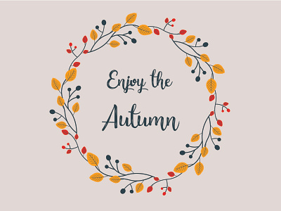 Enjoy the Autumn! adobe autum creativemind graphic illustration illustrator vector