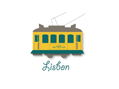 Lisbon graphic illustrator lisbon logo minimal vector