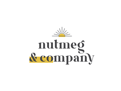 Nutmeg & Company Logo Design branding design graphic design illustration logo typography vector