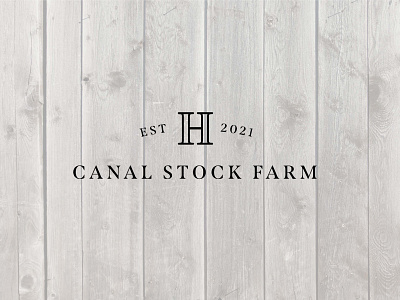 Canal Stock Farm Logo Design