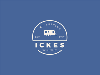 Ickes RV Surplus Logo Design