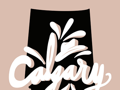 Calgary, Alberta-City Design digital art graphic design illustration logo minimalist modern typography