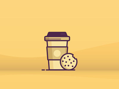 Coffee Cup 2d coffee design flat icon illustration line office ui ux vector