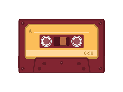 The Cassette 80s 80skid cassette design fat illustration