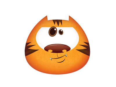 Catz cartoony cat character design flat illustration logo