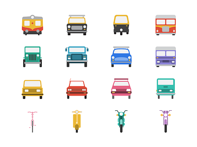 Bombay Transport Icons