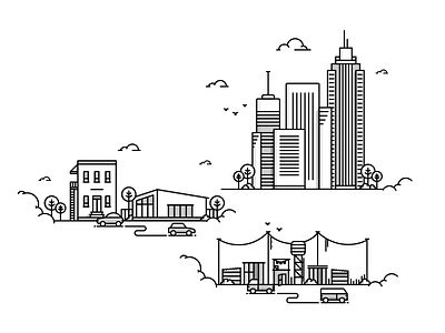 City Suburb Township by Isaac on Dribbble