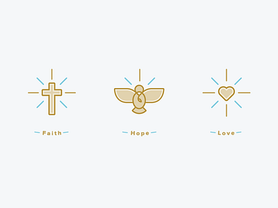 Faith Hope Love - 1 Corinthians 13:13 corinthians design faith gift goodnews gospel hope icon illustration jesus love message