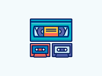 Retro Vhs & Audio Cassette