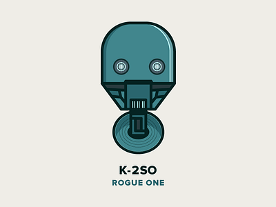 K-2SO_Rogue one design icon illustration k 2so robot rogueone starwars vector