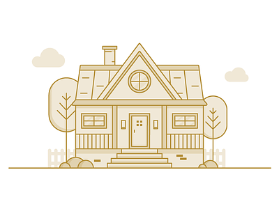 Home sweet home building family home house icon illustration line structure