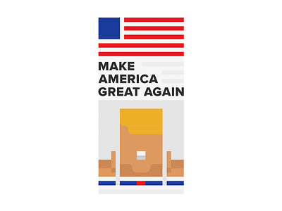 Trump_promises america campaign design donald editorial flat great icon illustration president trump vector