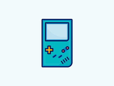 Retro Gameboy design game gameboy gamepad icon illustration memories retro vector