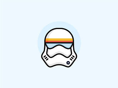 Storm Trooper character design icon illustration line space stars starwars stormtrooper ui universe vector
