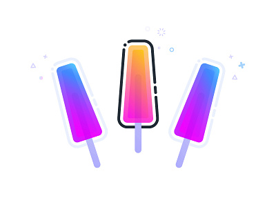 Summer capetown chilled colour flat fun icon illustration popsicle summer