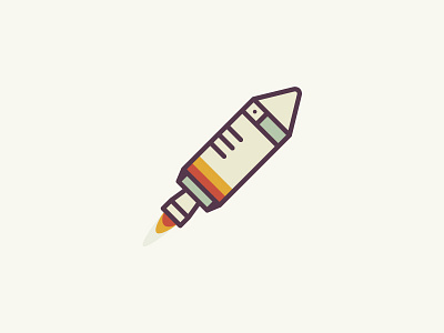 Retro Rocket 2d flat gun icon illustration rocket space spot starwars ui ux vector