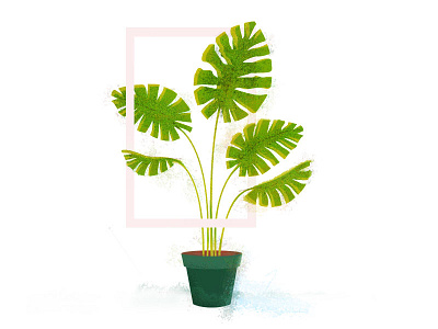 Plants 2d design flat illustration plants icon texture vector