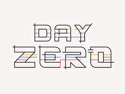 Day Zero - Cape Town water crisis :( 2d capetown crisis design icon illustration line typography vector water zero