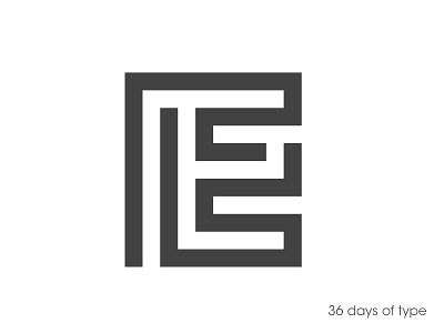 E 2d alphabet b design flat illustration letter lettering type typography vector
