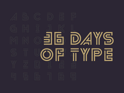 36 Days Of Type 2d 36 alphabet design flat illustration letter lettering type typography vector