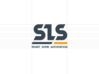 SLS 2d automation design flat geometry grid home icon illustration logo mark vector