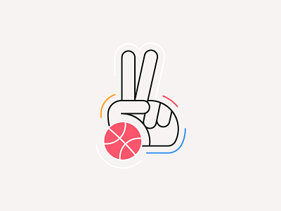 Win a dribbble invite! 2d design dribbble icon illustration invite line ui ux vector win