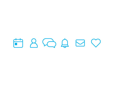 Icons 2d alert chat design icon icons illustration line ui user ux vector