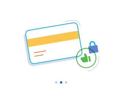 Secure Payment 2d card design flat icon illustration line online pay payment secure transaction ui ux