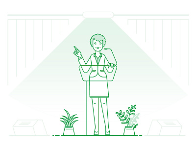 Illustrations For Nedbank 05 2d bank character design flat illustration line plants presentation ui ux vector