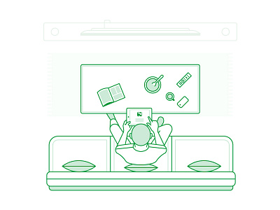 Illustrations For Nedbank 06 2d app bank character customer design flat home illustration ipad line ui ux vector