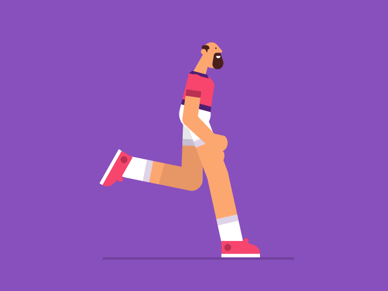 Running into 2020 like.. 2020 2d aftereffects animation character design exercise flat illustration newyear run running vector work