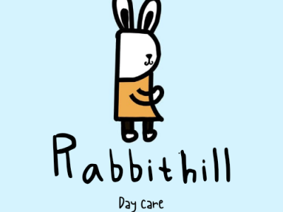 Rabbithill daycare logo branding design graphic design illustration logo