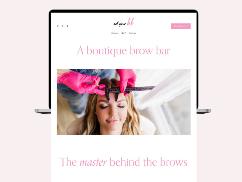 Not Your BB Website Design by Matched Maven Social Media, Branding