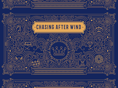 Chasing After Wind church church design design illustration lineart linework monoline sermon series texture vector vector artwork