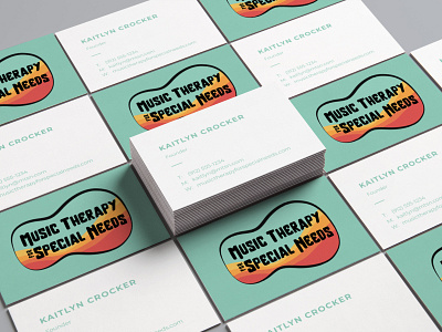 Music Therapy for Special Needs Mockup biz cards branding business card business card design design illustration illustrator layout logo mockup music therapy vector