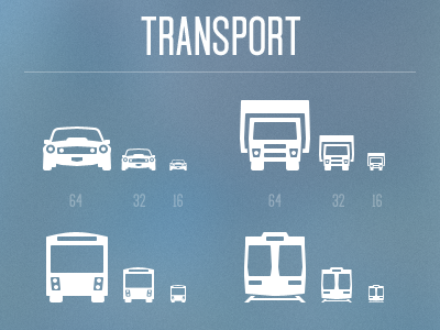 Transport 16px 32px app icons transportation ui