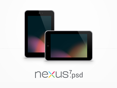 Nexus 7 PSD free google nexus psd template vector