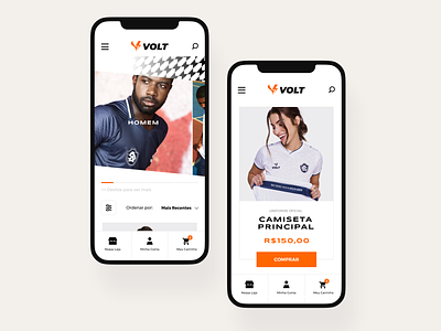 Volt - Responsive website app branding responsive sport ui ux website