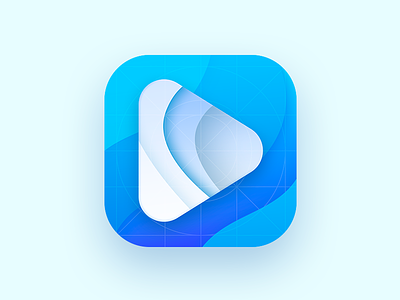 App Play Icon of a Video Platform app-icon appicon appstoreicon blue play playicon