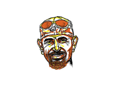 Marco Pantani concept cycling cyclist design illustration pantani portrait