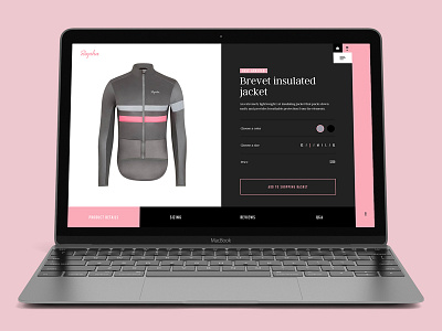 Rapha redesign bikes clothes concept cycling design fashion interface rapha ui ux