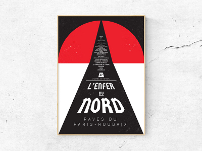 Paris Roubaix cobbles cycling design minimal parisroubaix poster typography