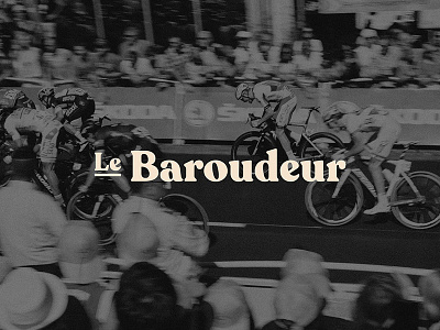 Le Baroudeur concept cycling design identity logo