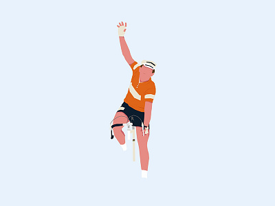 Jan Janssen bikes cycling cyclist design dutch illustration minimal portrait tourdefrance vector